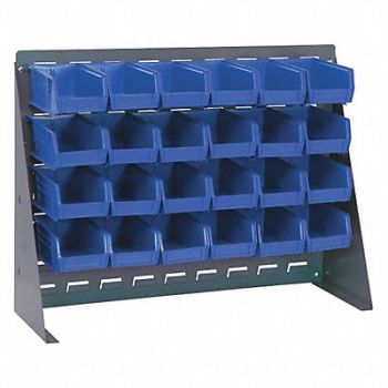 QUANTUM STORAGE SYSTEMS Louvrd Bnch Rk 1/4x21x27in LdCap 140lb, 9WUM3