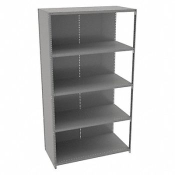 TENNSCO Metal Shlvng Cap 550 lb 24inx84inx48in, 9WYP4