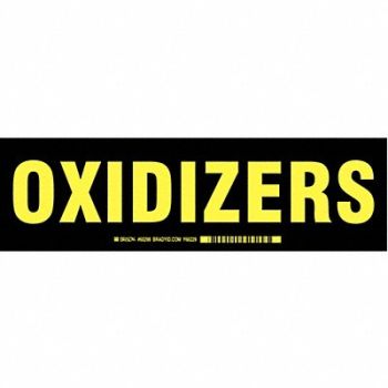 BRADY Label 3.5in x 12in Polyester, 9WZL6