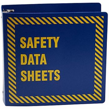 BRADY E9249 Binder Polyethylene English 3-3/4 in D, 9WZR9