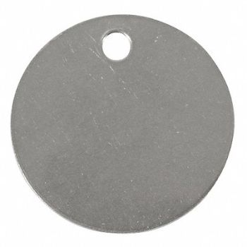 C.H. HANSON Blank Tag SS 1 1/2in H 1 1/2in W PK25, 9X317