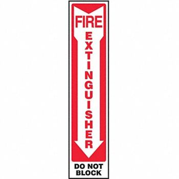 ACCUFORM Fire Extinguisher Sign 18X4 ENG SURF, 773A71