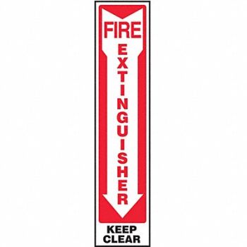 ACCUFORM Fire Extinguisher Sign 18X4 ENG SURF, 773A36