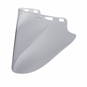 ELVEX Faceshield Visor Lexan Clear 10x18-1/2in, 9XC23