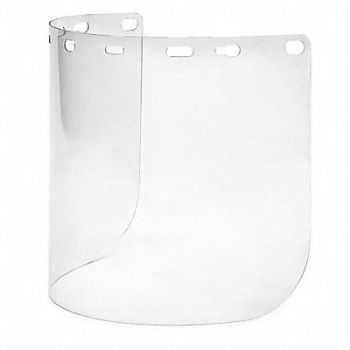 ELVEX Faceshield Visor Clear 8x15-1/2in, 9XE89