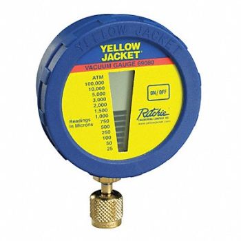 YELLOW JACKET Vacuum Gauge, 9XGJ8