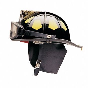 BULLARD Fire Helmet Black Traditional, 9XY18