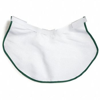 GRAINGER APPROVED Neck Shade Cotton White/Forest Green, 9Y044