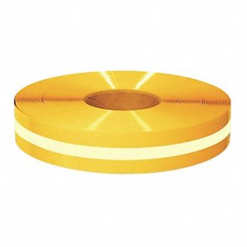 MIGHTY LINE K3886 Floor Tape Yellow 2 inx100 ft Roll, 9Y611