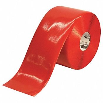 MIGHTY LINE E7645 Floor Tape Red 6 inx100 ft Roll, 9YDT9