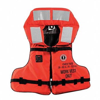 MUSTANG SURVIVAL Std Life Jacket III Universal 17-1/2 lb., 9YLH5