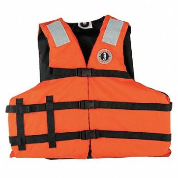 MUSTANG SURVIVAL Std Life Jacket III Universal 15-1/2 lb., 9YM14