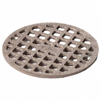 JAY R. SMITH MFG. CO Floor Drain Grate Round 5-19/32 In Dia, 11U228