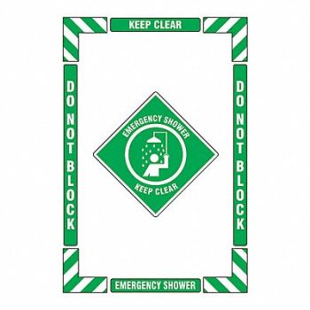 SLIP-GARD Floor Sign Vertical Rectangle English, 793Z29