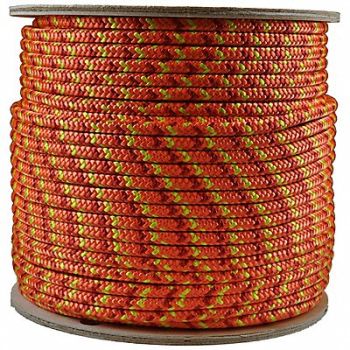 ALL GEAR Climbing Rope PES 1/2 in Dia 600 ft L, 12R274