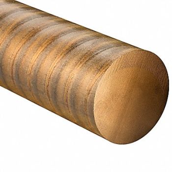 AMPCO METALS Ampco18 Bronze Rod 3/4 in O.D. 24 in L, 806FL8