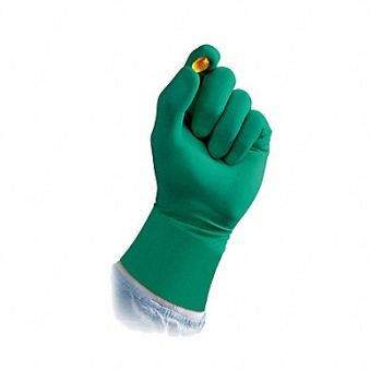 DERMASHIELD Disposable Glove Green Size 9 PK200, 793JT3