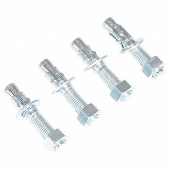 VESTIL Wedge Anchors 3/4 Dia x 4 1/4 L PK4, 49Y449