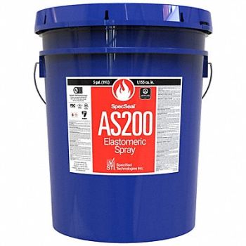 SPECSEAL Fire Barrier Spray Pail 5 gal, 12Z616