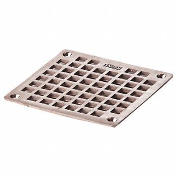 JAY R. SMITH MFG. CO Floor Drain Grate Square 5-9/16In, 11U230