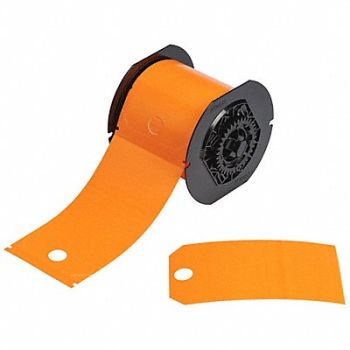 BRADY Lockout Tags 5-3/4 Label H Orange, 800TG5