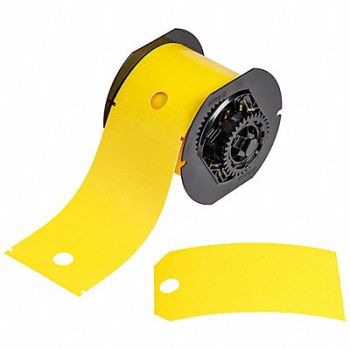 BRADY Lockout Tags 5-3/4 Label H Yellow, 800TG2
