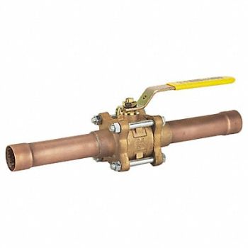 MILWAUKEE VALVE Med Gas Valve 14.09 in L 1 in Pipe, 804GJ4
