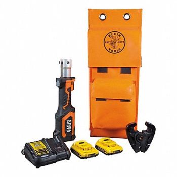 KLEIN TOOLS Cordless Crimper D3 Groove Jaw 2Ah, 807K82