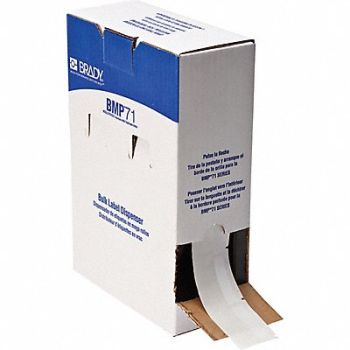 BRADY Label 2 in W Clear White, 803RN9
