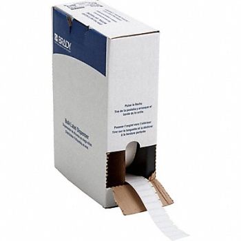 BRADY Label 1 in W White, 803RC1