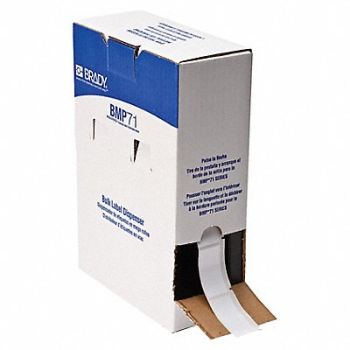 BRADY Label 2 in W White, 803RF1