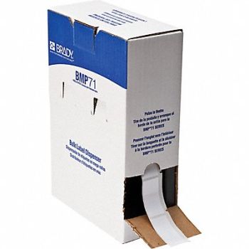 BRADY Label 2 in W White, 803RC3
