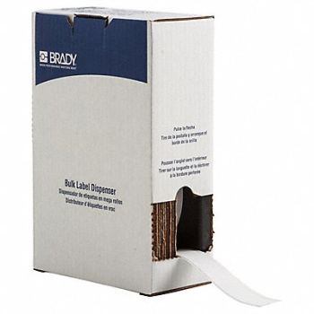 BRADY Label 1 in W Outdoor White, 803R08