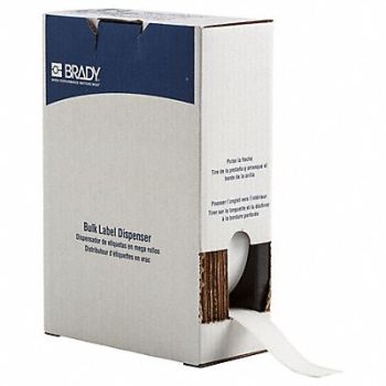 BRADY Label 1 in W Indoor White, 803MX0