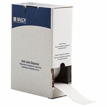 BRADY Label 2 in W Indoor White, 803MX2