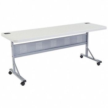 NATIONAL PUBLIC SEATING Mobile Flip Top Seminar Table 29-1/2 H, 49CV68