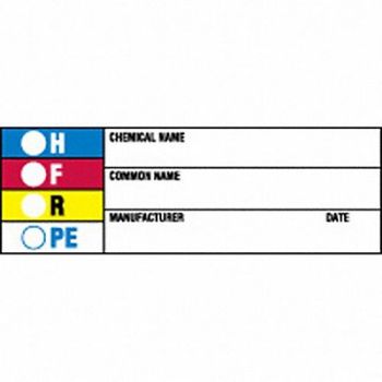 BRADY Chemical Label 1 H 3 W PK720, 20TH56