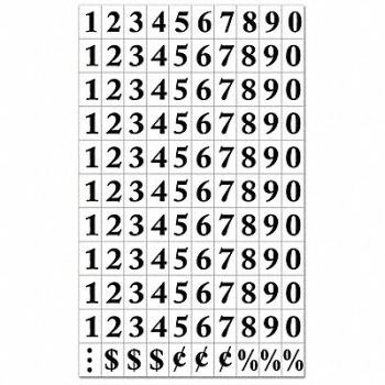 MASTERVISION Magnetic Numbers Black, 44NH64
