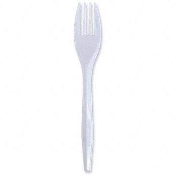 BOARDWALK Disposable Fork White Med PK1000, 43PP99