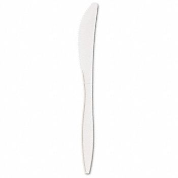 GRAINGER APPROVED Disposable Knife White Med PK1000, 485V82