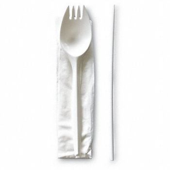 GRAINGER APPROVED Disp Cutlery Set White Med Weight PK1000, 799LL7