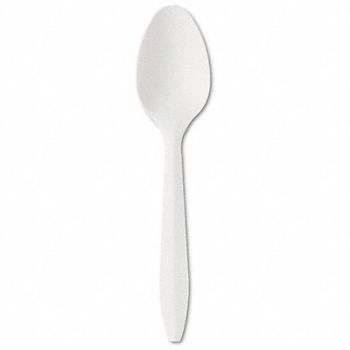 GRAINGER APPROVED Disposable Spoon White Med PK1000, 485V84