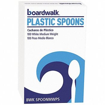 GRAINGER APPROVED Spoon White Med PK100, 799LH9