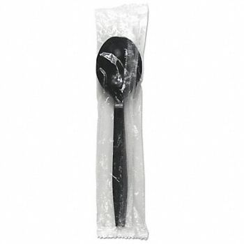 GRAINGER APPROVED Soup Spoon Black Heavy PK1000, 799LL8