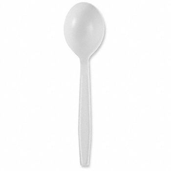 GRAINGER APPROVED Soup Spoon White Heavy PK1000, 799LL9