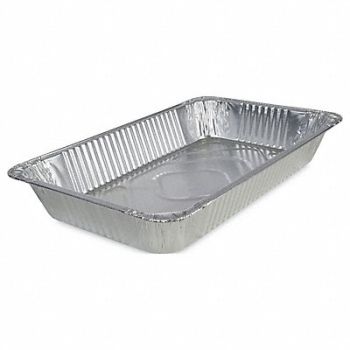 BOARDWALK Table Pan Stackable 12-13/16L Al PK50, 659H90