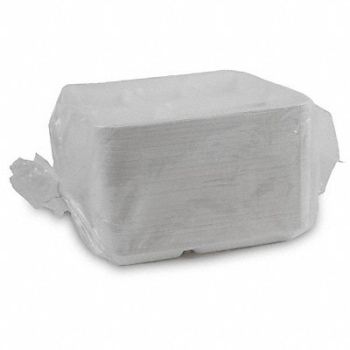 GRAINGER APPROVED Disp Food Tray White 10 in W PK500, 799LN4