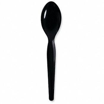 GRAINGER APPROVED Disp Spoon Black Heavy PK1000, 485W20