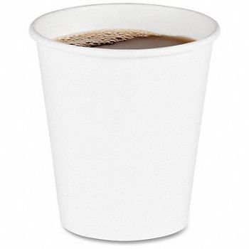 GRAINGER APPROVED Disp Hot/Cold Cup 10 oz White PK1000, 799LM5