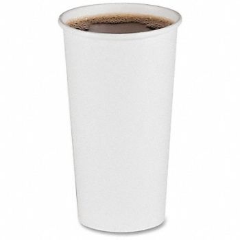 GRAINGER APPROVED Disposable Hot/Cold Cup 20oz White PK600, 799LM6